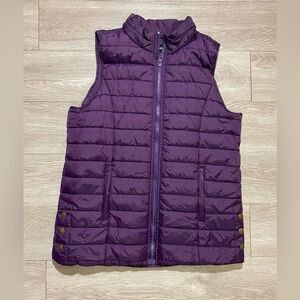 💜3/$25💜 Zena Outfitters Plum/Purple Insulated Puffer Vest Size Medium